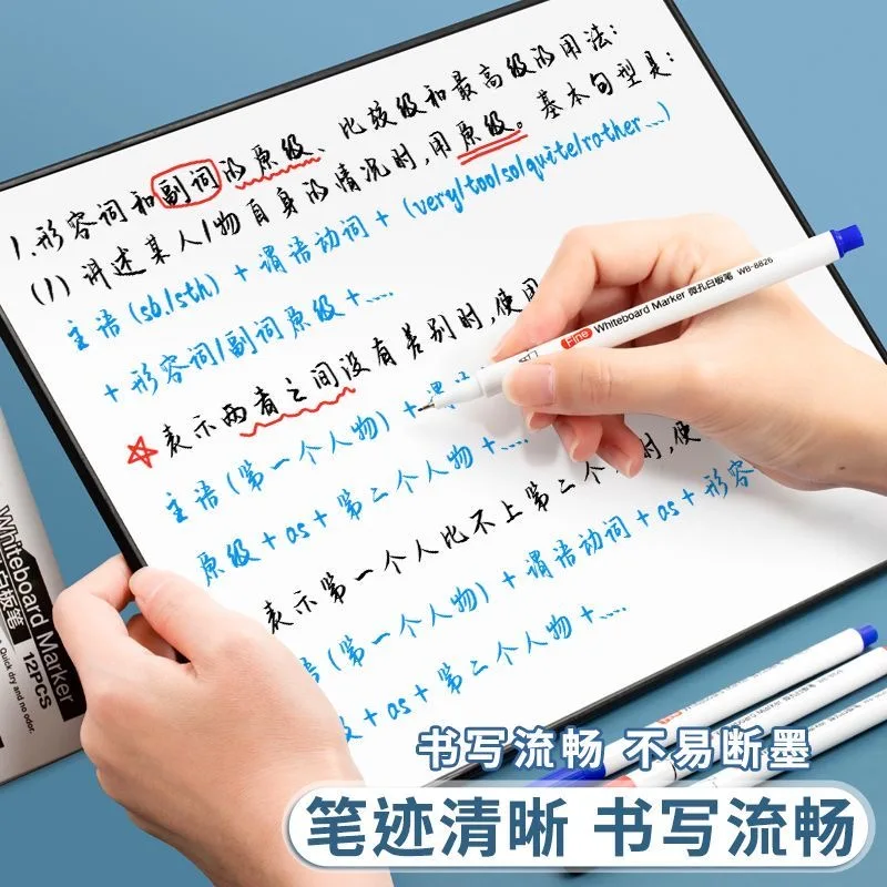 4/12pcs 0.5mm Dry Erase Marker - Correction Pen Fine 评论和价格