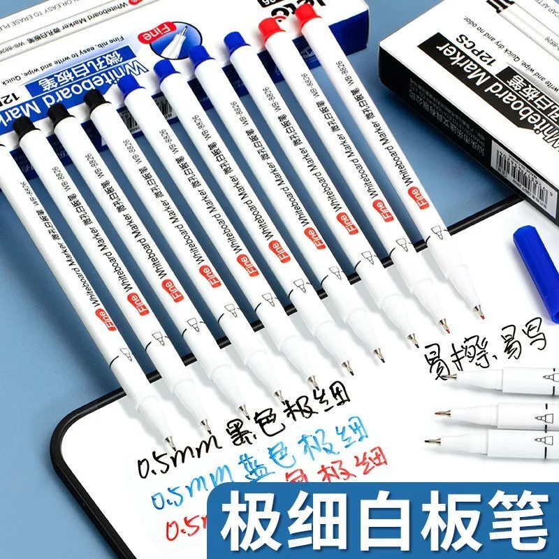 4/12pcs 0.5mm Dry Erase Marker - Correction Pen Fine 评论和价格