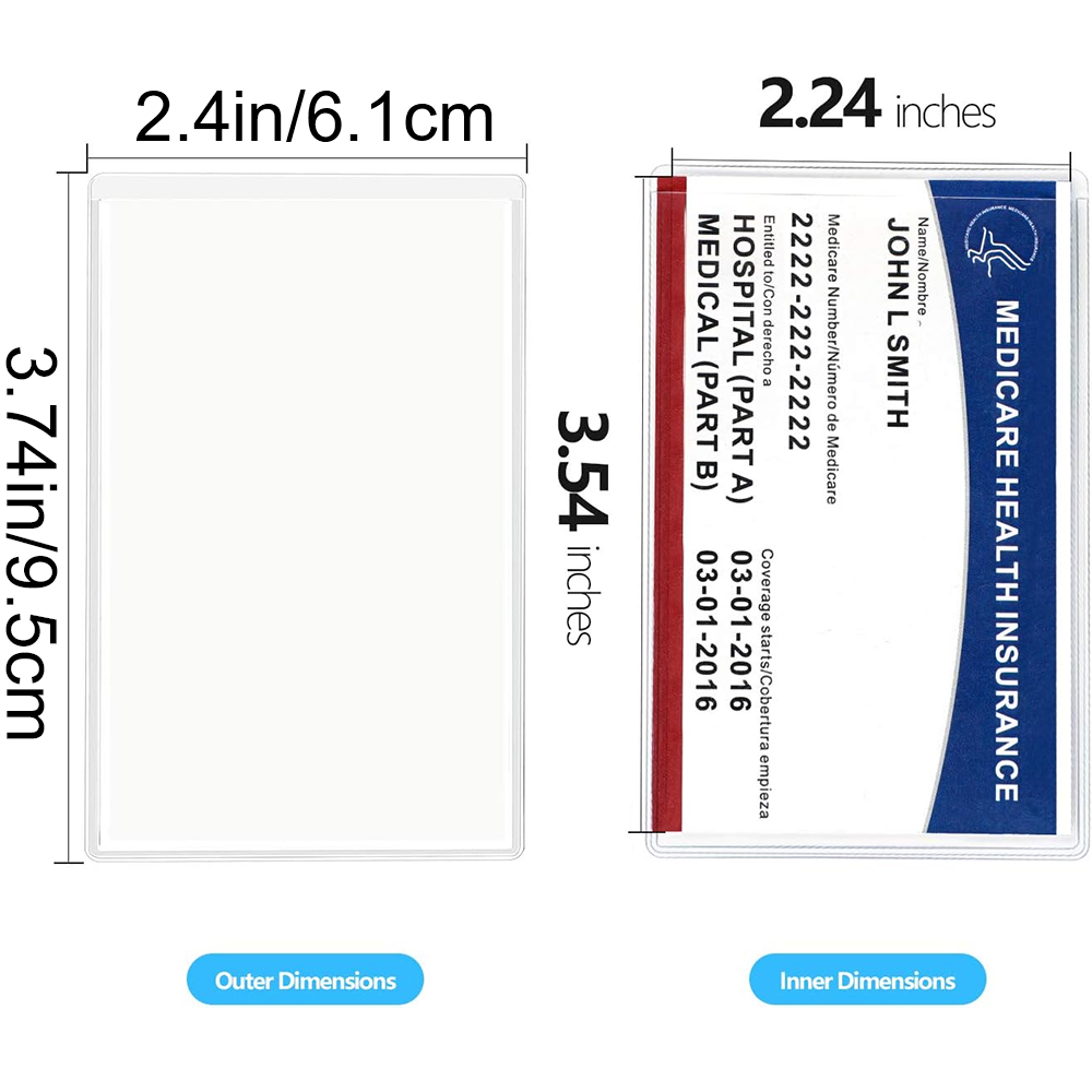 Waterproof Medicare Card Holde - Index Card Holder 评论和价格
