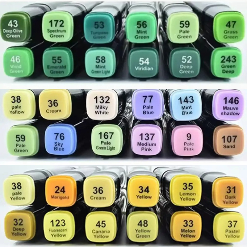 12 Colors/set  Macaron Alcohol - Copic Marker Sketch 评论和价格