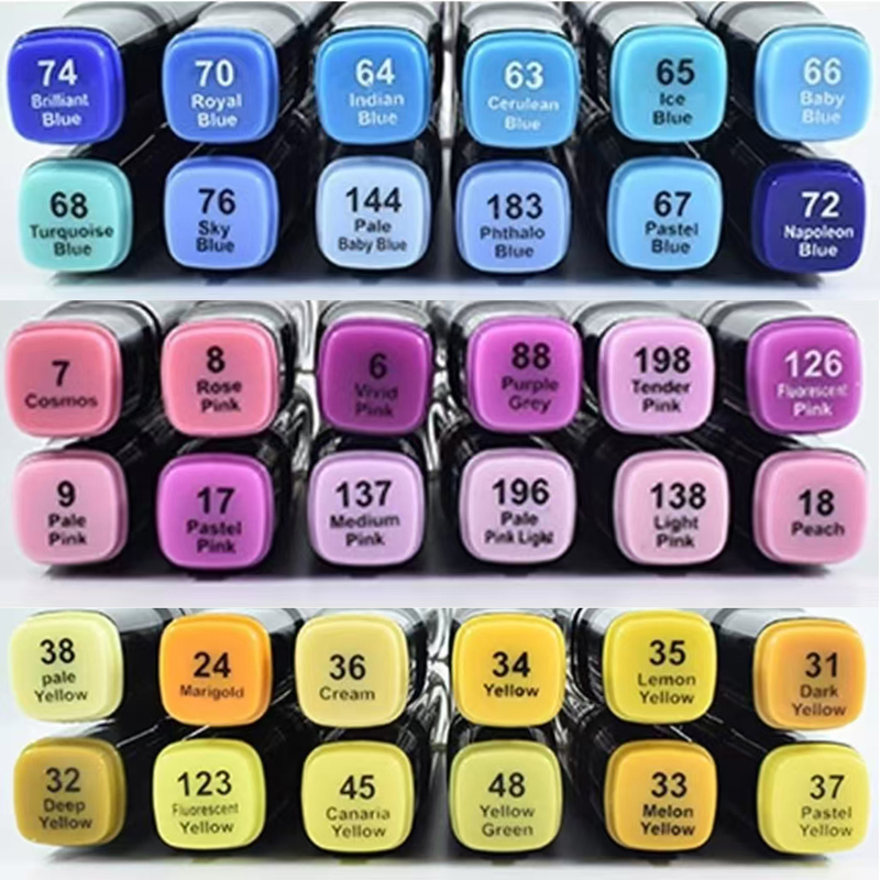 12 Colors/set  Macaron Alcohol - Copic Marker Sketch 评论和价格